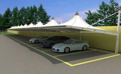 2019新款張拉膜結構車棚